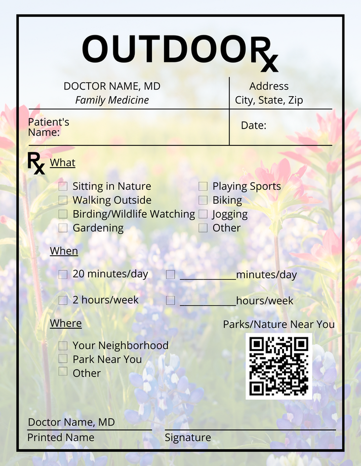 Park Prescription Pads – The Visitor Experience