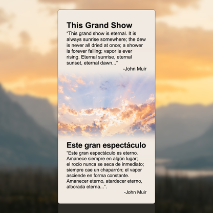 This Grand Show Is Eternal