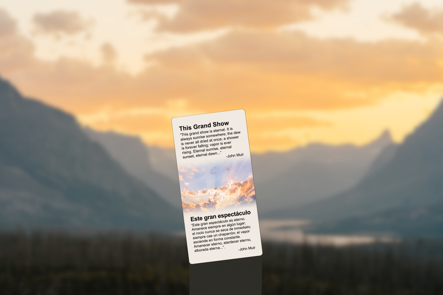 This Grand Show Is Eternal